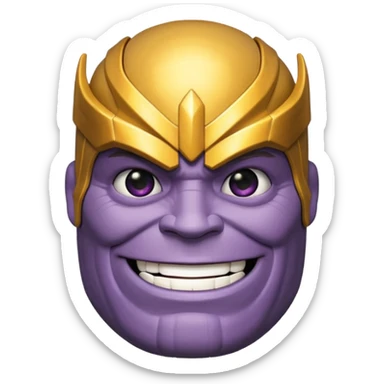 thanos zesty smile sticker