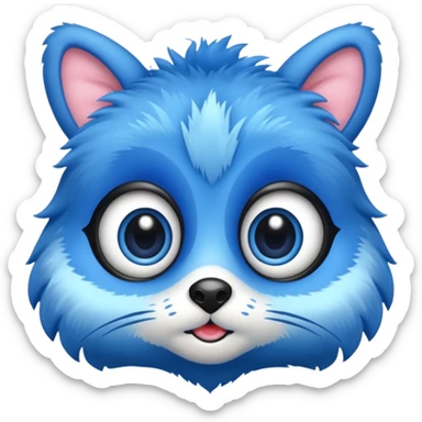 blue animal sticker