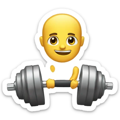 dumbells sticker