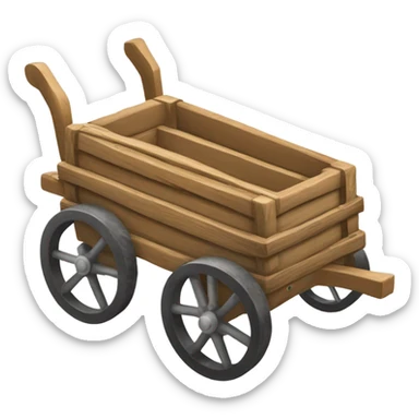 2 wheeled harness cart sticker