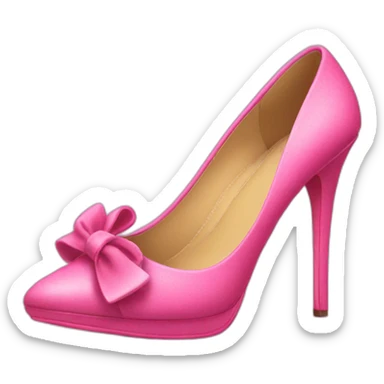 Pink high heels sticker