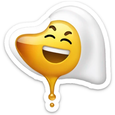 Smiling face vomiting honey sticker
