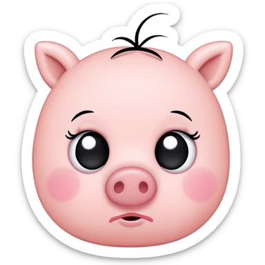 emo peppa pig sticker