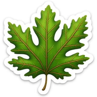 oak leaf sticker