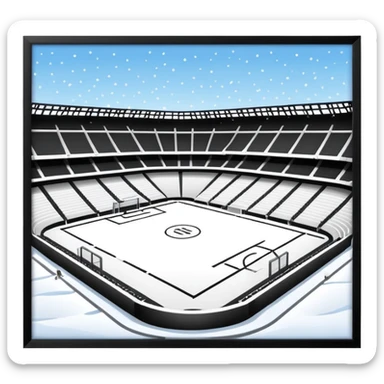 football stadium freezing cold sticker