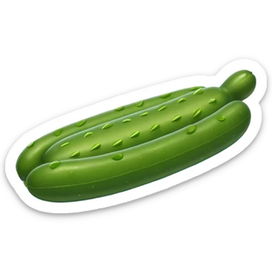 Pickle on pool float sticker