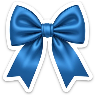 Laço azul escuro  sticker