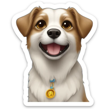 un papillion et une loutre sticker