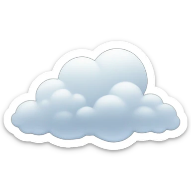 Cloudy sky sticker