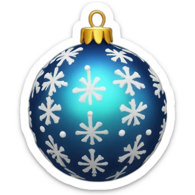 Christmas ball sticker