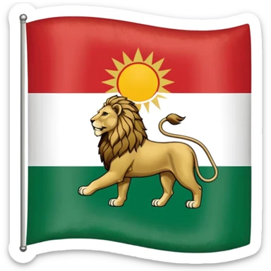 Pahlavi flag sticker