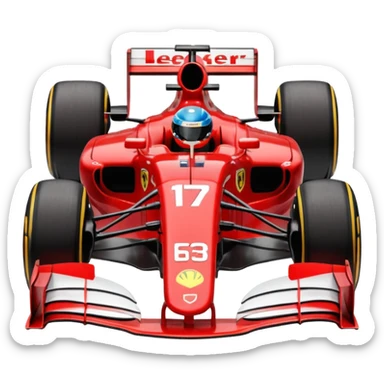 Leclerc formula 1 car sticker