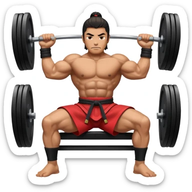 samurai bench press sticker