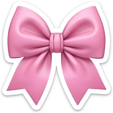 Pink coquette aesthetic bow pale sticker