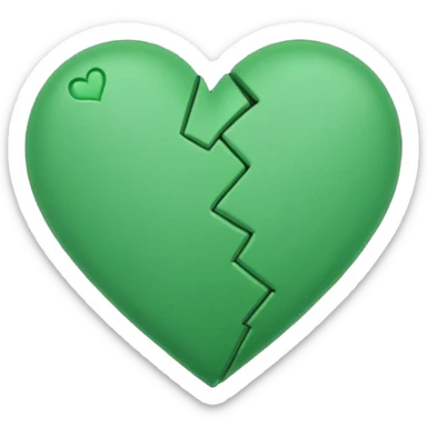 A green broken heart similar to this one “💔” sticker