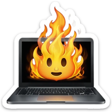 malwarebytes burning laptop sticker