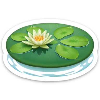 Lily pad only sticker