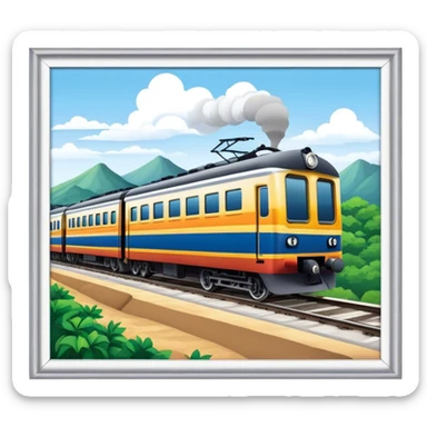 sri lanka train  sticker