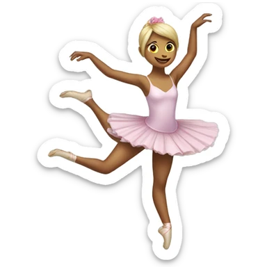 Dinosaur ballerina  sticker