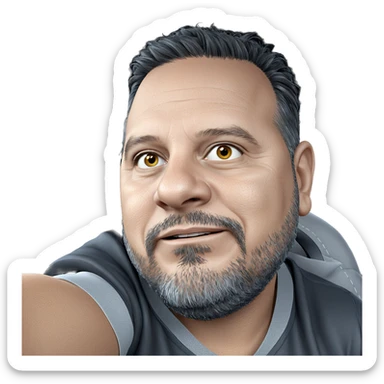 casual male in car interior sticker