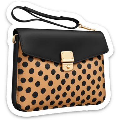 A leopard print clutch bag  sticker