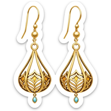 Earrings emoji sticker