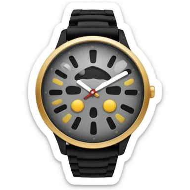 Reloj de arena color negro  sticker
