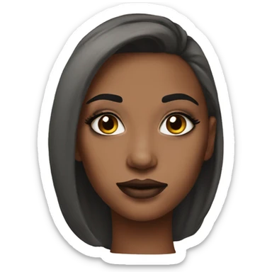 Girl makeup  sticker