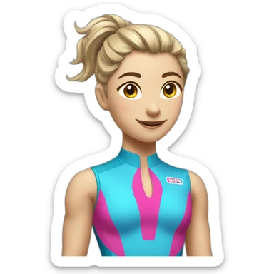 female apparatus gymnastics dap sticker