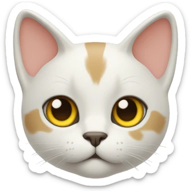 cat color grading with pallete sticker