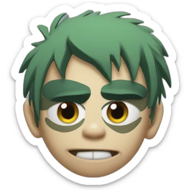 Gorillaz 2-D sticker