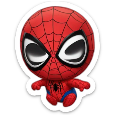 Spider-Man as a baby sticker
