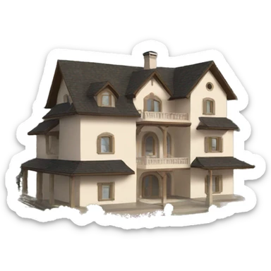 villa in the mountains sticker