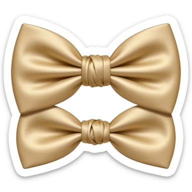 Nœud papillon beige sticker