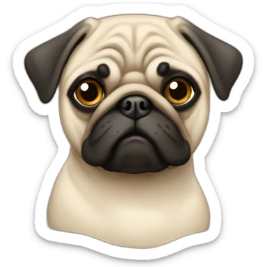 Jewish pug sticker