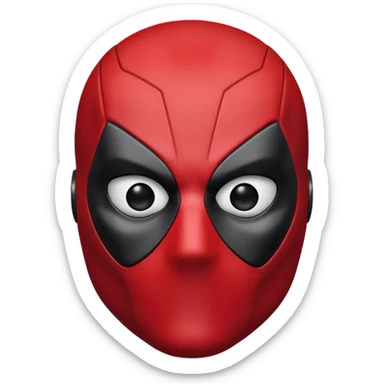 Deadpool solo la mascara como emoji  sticker