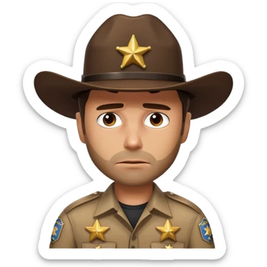 Rick Grimes sticker