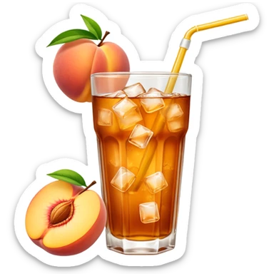 peach lipton ice tea  sticker