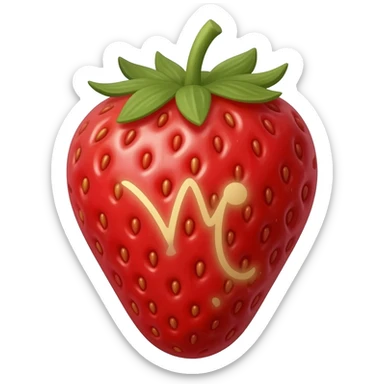 strawberry Aries sticker
