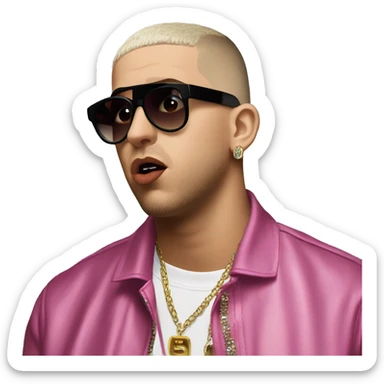 Bad Bunny Light Trap Singer Singer Bad Bunny  sticker