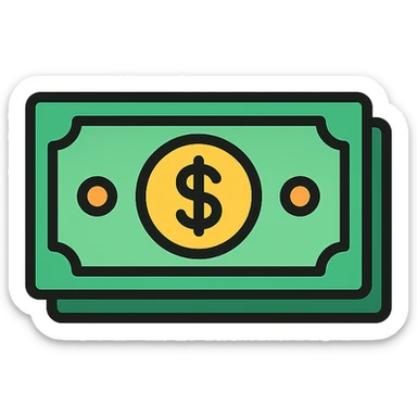 Cash sticker