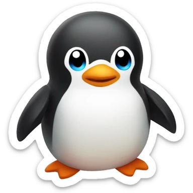 adopt me rainbow penguin emoji sticker