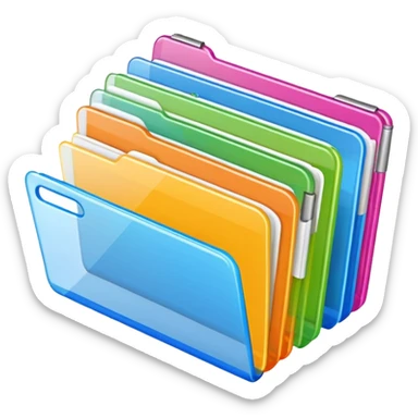 overlapping index dividers in a tier sticker