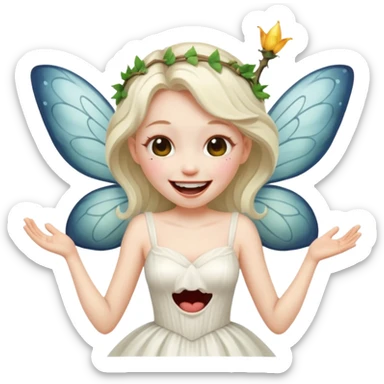fée morte de rire sticker