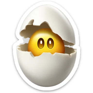 a shart biting into an eggp sticker