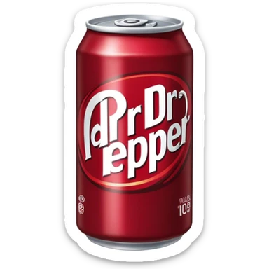 Dr Pepper can sticker