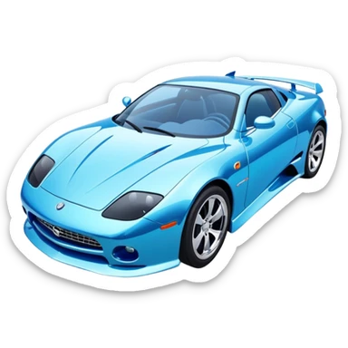 Car Poster y2k sticker