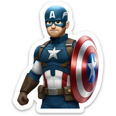 Captain America  sticker