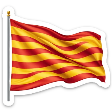 catalan flag sticker