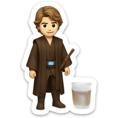 Anakin skywalker with whiskey sticker